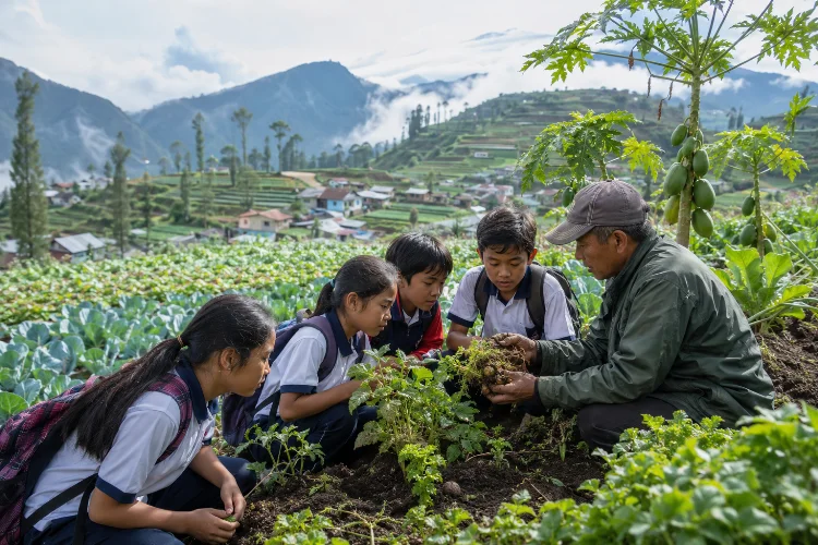 Agrowisata Dieng Kulon untuk Anak Sekolah yang Edukatif