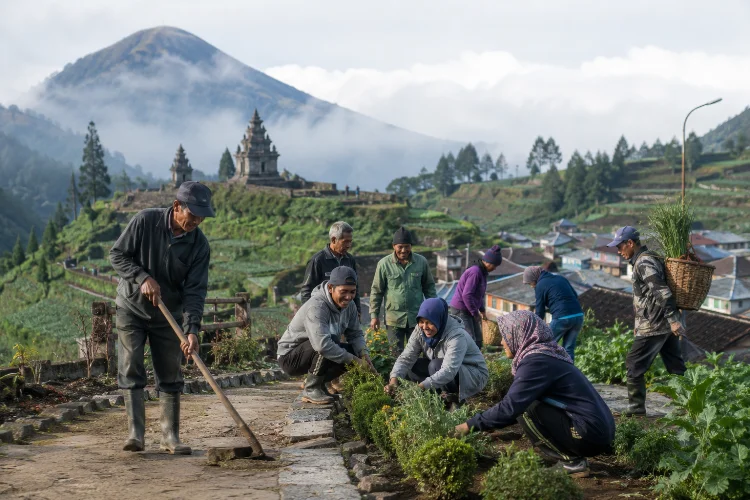Gotong Royong Masyarakat Dieng Kulon, Kunci Desa Wisata